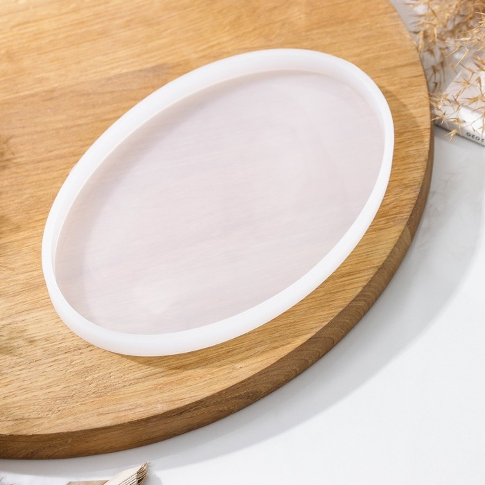 Молд Доляна &laquo;Овал&raquo;, силикон, 19&times;12,5&times;1,1 см, прозрачный