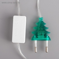 Гирлянда &laquo;Нить&raquo; 5 м с насадками &laquo;Кубики тающие&raquo;, IP20, прозрачная нить, 20 LED, свечение мульти (RG/RB), мигание, 220 В