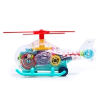 Вертолет &laquo;Шестерёнки&raquo;, свет и звук, работает от батареек