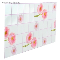 Панель ПВХ Плитка Розовые герберы 955 х 480 мм Панель ПВХ Плитка Розовые герберы 955 х 480 мм