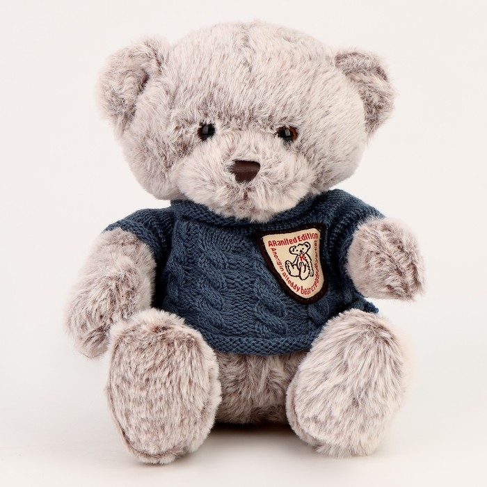 Мягкая игрушка &laquo;Медвежонок&raquo;, 20 см, в кофте, цвет серый
