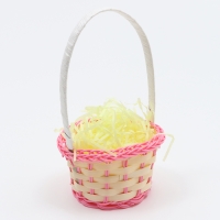 Корзина плетеная, розовая, 20 &times; 8 см