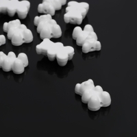 Бусина &laquo;Мишка мармеладный&raquo; 1,8&times;1,2&times;0,8 см, (набор 10 шт.), цвет белый