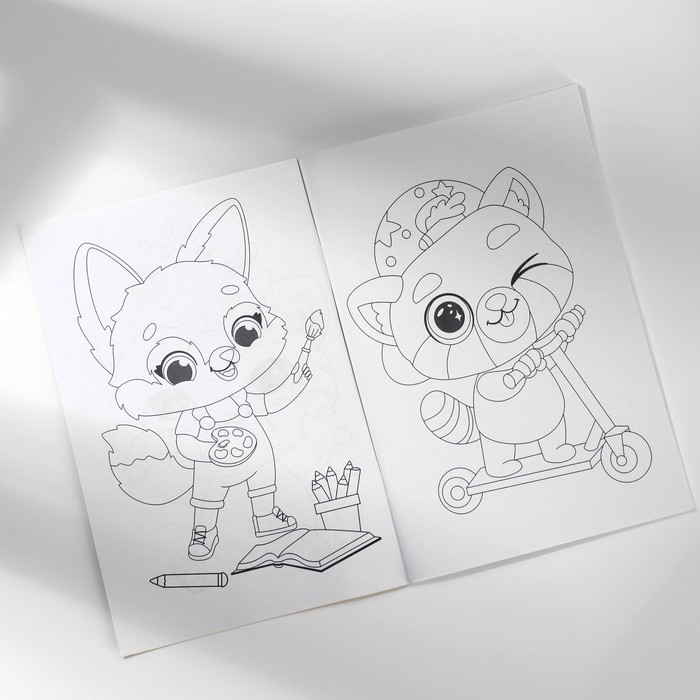 Подарочный набор блокнот-раскраска, трафарет, наклейки и восковые мелки «Котиков много не бывает» Подарочный набор блокнот-раскраска, трафарет, наклейки и восковые мелки «Котиков много не бывает»