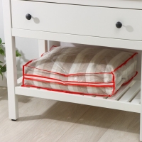 Кофр для хранения вещей, 53&times;45&times;15 см, прозрачный, цветной замок МИКС