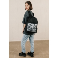 Рюкзак школьный молодёжный &laquo;Леопард&raquo;, 33х13х37, отдел на молнии, н/карман, чёрный