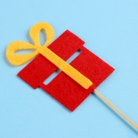 Новый год! Шпажки из фетра &laquo;Подарок&raquo;, набор 3 шт.