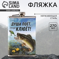 Фляжка &laquo;Душа поет&raquo;, 270 мл