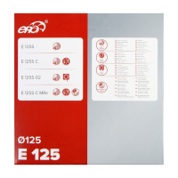 Вентилятор вытяжной ERA E 125 S, 180x180 мм, d=125 мм, 220‒240 В Вентилятор вытяжной ERA E 125 S, 180x180 мм, d=125 мм, 220‒240 В