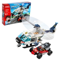 Конструктор Полиция «Вертолётная погоня», 319 деталей Конструктор Полиция «Вертолётная погоня», 319 деталей