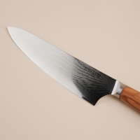 Нож кухонный SL Home &laquo;Оливия&raquo;, шеф, лезвие 22,86 см, цвет коричневый