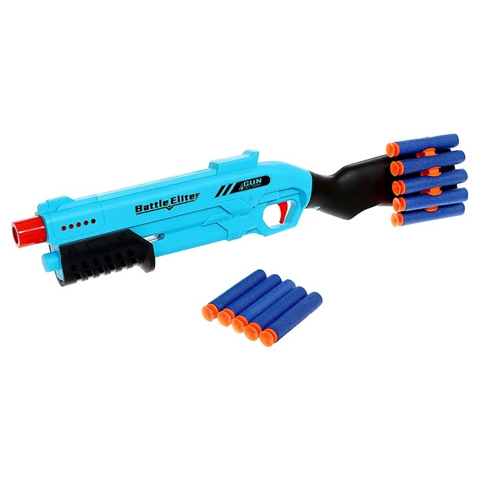 Бластер &laquo;Дробовик&raquo; стреляет мягкими пулями, цвет МИКС