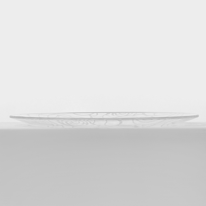 Набор стеклянных тарелок Доляна &laquo;Мишель&raquo;, 7 предметов, цвет белый