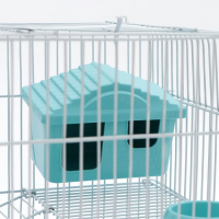 Клетка для грызунов "Пижон" №3, с 2-я этажами, укомплектованная, 33 х 24 х 28 см, бирюзовая