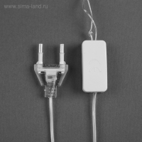 Светодиодная фигура &laquo;Дед Мороз и снеговик&raquo; 24 &times; 45 см, пластик, 220 В, свечение мульти (RG/RB)