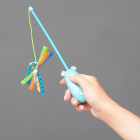 Дразнилка для кошек с лазером и ручкой-мышкой, 30,5 см, микс цветов Дразнилка для кошек с лазером и ручкой-мышкой, 30,5 см, микс цветов