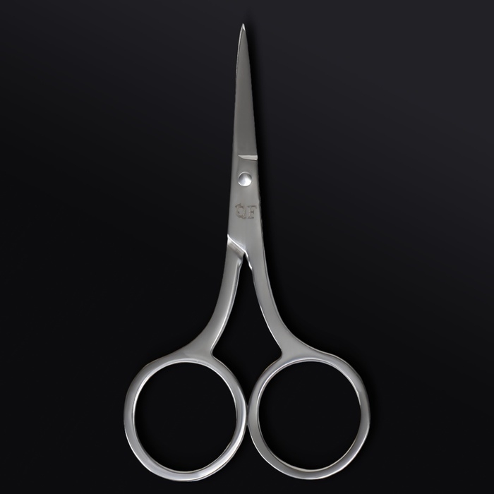 Ножницы маникюрные &laquo;Premium&raquo;, прямые, широкие, 9 см, на блистере, цвет серебристый