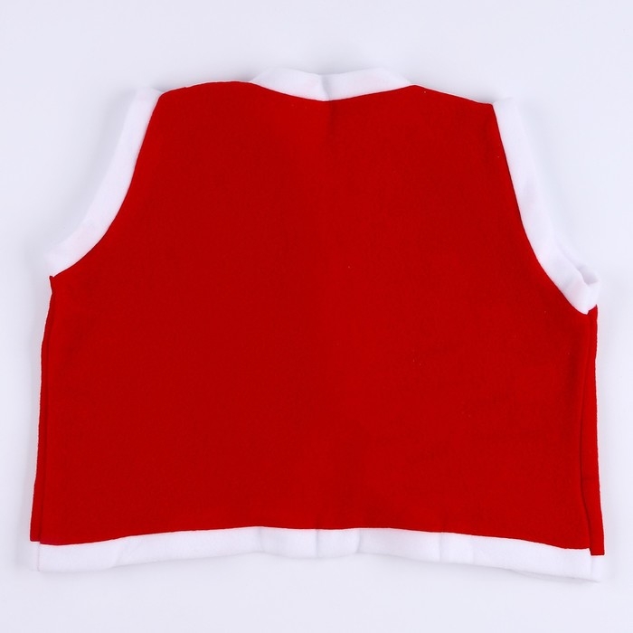 Карнавальный набор &laquo;Новогодний гномик&raquo;: жилетка и колпак, рост 92&ndash;104 см