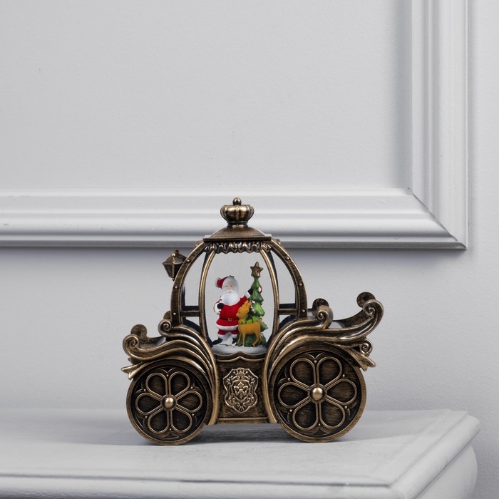 Светодиодная фигура «Карета с Дедом Морозом» 20 × 18.5 × 11 см, пластик, батарейки ААх3 (не в комплекте), USB, свечение тёплое белое Светодиодная фигура «Карета с Дедом Морозом» 20 × 18.5 × 11 см, пластик, батарейки ААх3 (не в комплекте), USB, свечение тёплое белое