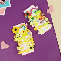 Набор для волос "Маленькие радости" (14 шт) семицветик, жёлтый