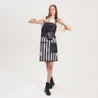 Фартук для мастера, цвет чёрный/белый Фартук для мастера, цвет чёрный/белый