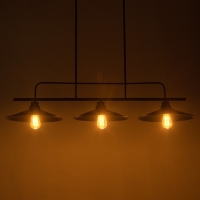 Люстра "Джозеф" 3x40W E27 черный 36x118x21,5 см BayerLux