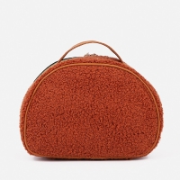 Косметичка на молнии, цвет коричневый Косметичка на молнии, цвет коричневый