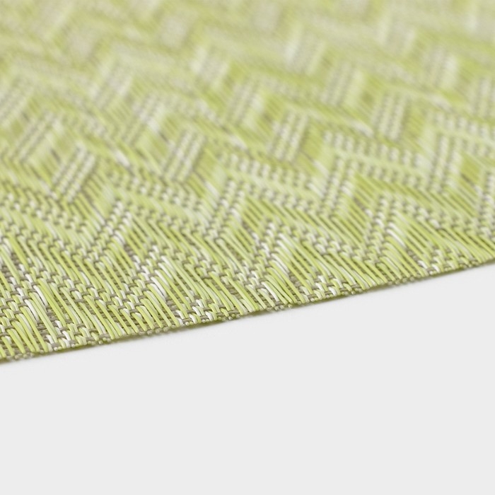 Салфетки сервировочные на стол Доляна, 4 шт, 45&times;30 см, цвет зелёный