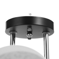 Люстра потолочная Зои 2хE27 40Вт Хром, черный Люстра потолочная Зои 2хE27 40Вт Хром, черный