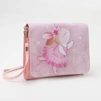 Сумка детская для девочки "Зайка балерина", на клапане, цвет розовый, 15х4х12 см Сумка детская для девочки "Зайка балерина", на клапане, цвет розовый, 15х4х12 см