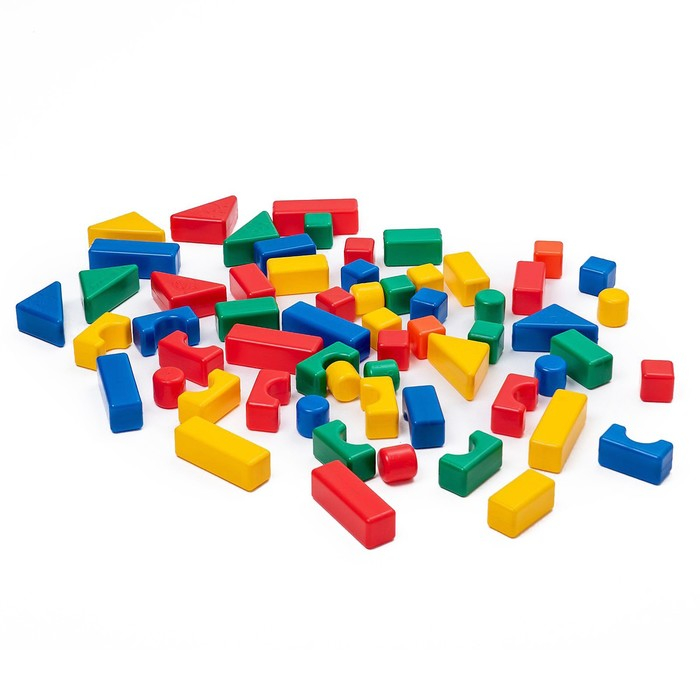Строительный набор, 60 элементов, 40×40 мм Строительный набор, 60 элементов, 40×40 мм