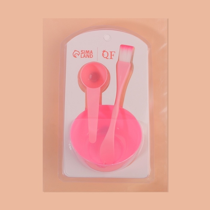 Набор косметический для масок, 3 предмета, цвет МИКС Набор косметический для масок, 3 предмета, цвет МИКС