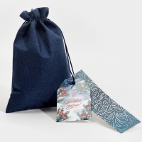 Мешок подарочный &laquo;Вьюга&raquo;, 20 х 30 см +/- 1.5 см, Новый год