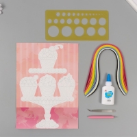 Набор для квиллинга 170 полосок с инструментами "Десерты" 25х33,7 см Набор для квиллинга 170 полосок с инструментами "Десерты" 25х33,7 см