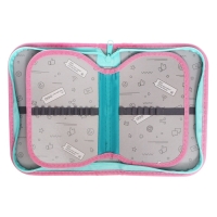 Пенал 3 секции, вкладка внутри, 140 х 210 х 40 мм, тканевый, Calligrata TOP Block "Кот панда" Пенал 3 секции, вкладка внутри, 140 х 210 х 40 мм, тканевый, Calligrata TOP Block "Кот панда"