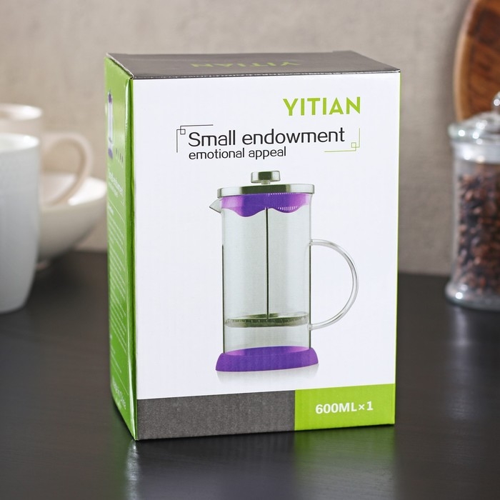 Чайник заварочный френч - пресс &laquo;Тинго&raquo;, 600 мл