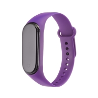 Часы наручные электронные, ремешок силикон, фиолетовые Часы наручные электронные, ремешок силикон, фиолетовые