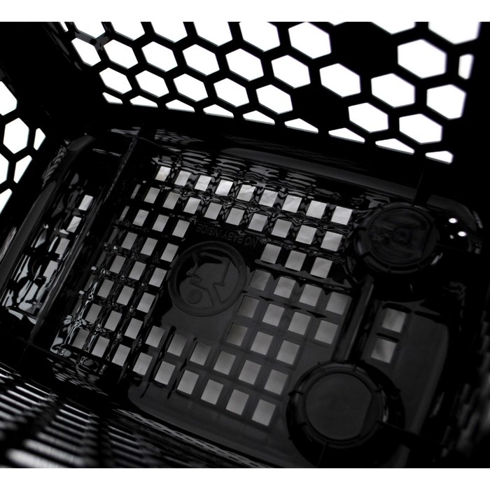 Корзина-тележка пластиковая 80 л, с 1 пластиковой ручкой, цвет чёрный Корзина-тележка пластиковая 80 л, с 1 пластиковой ручкой, цвет чёрный