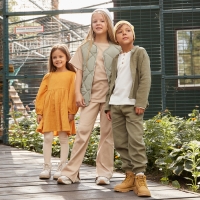 Платье детское с длинным рукавом KAFTAN "Муслин", размер 32 (110-116 см) цвет горчичный Платье детское с длинным рукавом KAFTAN "Муслин", размер 32 (110-116 см) цвет горчичный