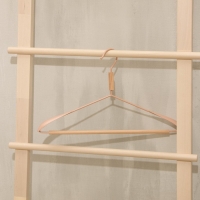 Плечики - вешалка для одежды LaDо́m Laconique, 42&times;24&times;3,2 см, широкие плечики, цвет розовый