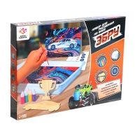 Набор для рисования на воде в технике эбру &laquo;Машинки&raquo;