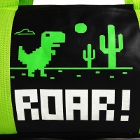 Сумка детская спортивная для мальчика &laquo;Динозаврик&raquo;, 40х20х20 см, чёрный цвет