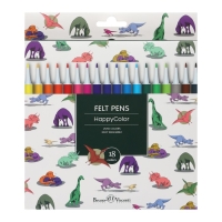 Фломастеры 18 цветов Happycolor, МИКС Фломастеры 18 цветов Happycolor, МИКС