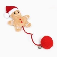 Игрушка-дразнилка для кошек "Пряник в колпаке", с бубенчиком Игрушка-дразнилка для кошек "Пряник в колпаке", с бубенчиком