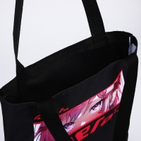 Шопер шопер &laquo;Аниме глаза&raquo;, 35х0.5х40, отдел без молнии, без подклада, чёрный