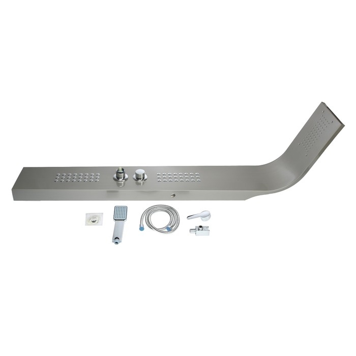 Душевая панель ZEIN S-13, 3-х функциональная, нержавеющая сталь, сатин Душевая панель ZEIN S-13, 3-х функциональная, нержавеющая сталь, сатин