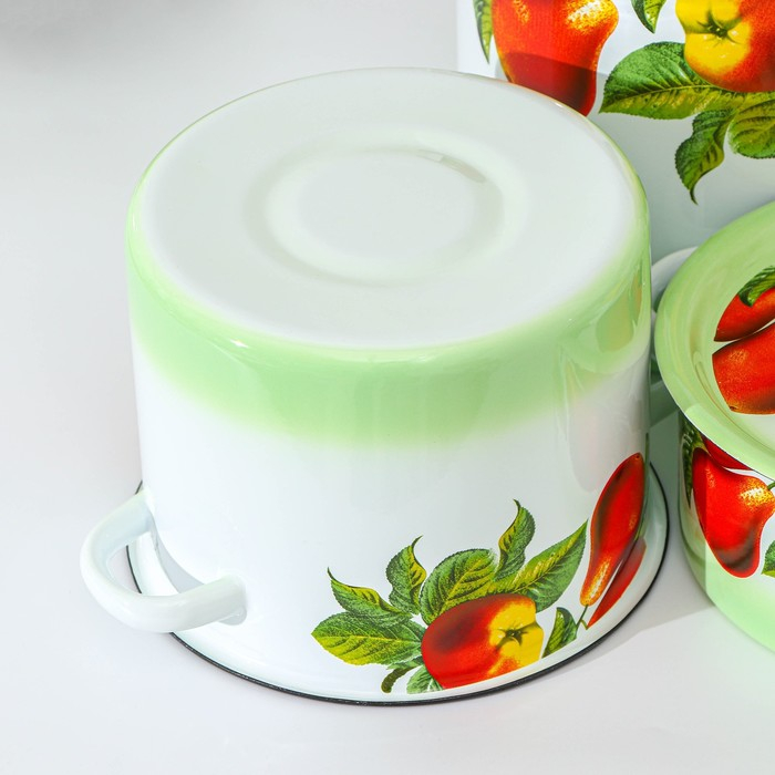 Набор кастрюль &laquo;Дары лета&raquo;, 3 предмета: 2 л, 3,5 л, 5,5 л, индукция