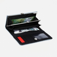 Кошелёк женский на магните, цвет голубой Кошелёк женский на магните, цвет голубой