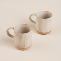 Набор кружек керамических SL Home &laquo;Виенто&raquo;, 350 мл, цвет бежевый
