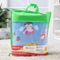 Игровой коврик для детей на фольгированной основе &laquo;Море и пляж&raquo;, размер 180х150x0,5 см, Крошка Я